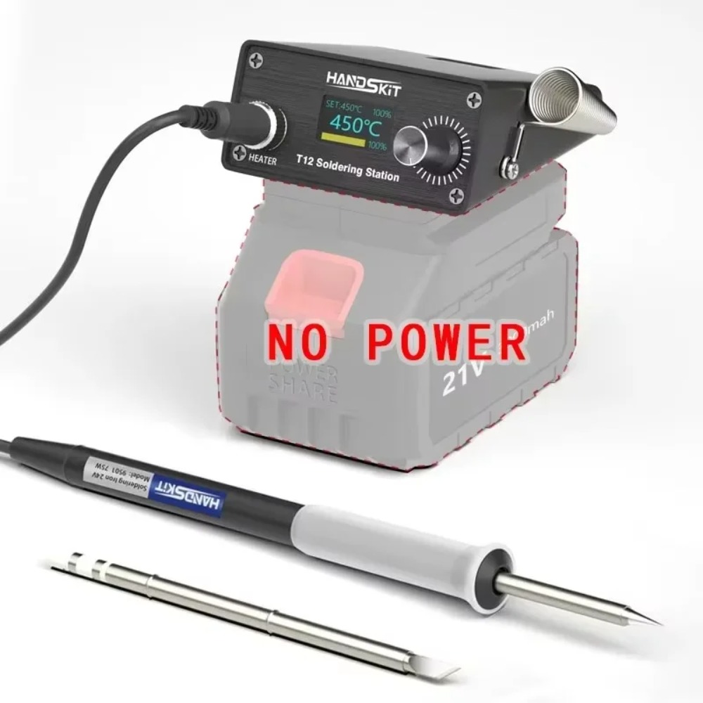 Diy Soldering Station No Electronics - Estación de Soldadura Portátil Inalámbrica T12