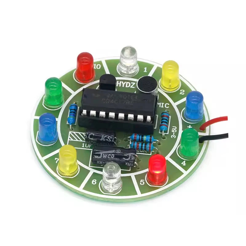 Diy Electronics Lab - CD4017 Kit de luz LED giratoria
