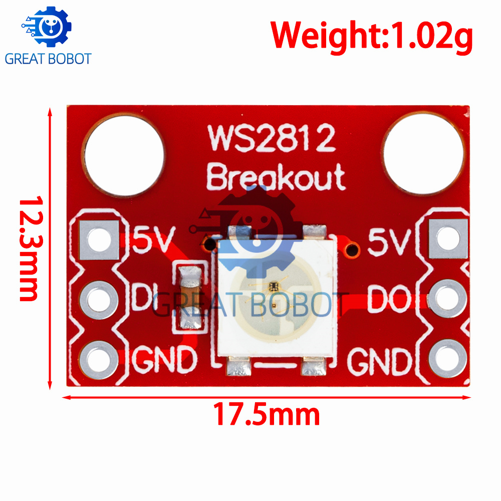 Diy Electronics Address - Módulo LED RGB WS2812 5050, Placa