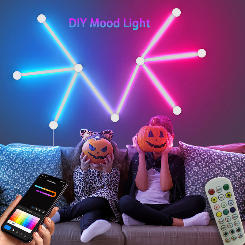 Diy Lamp Electronics - Lámpara de pared RGB inteligente, barra