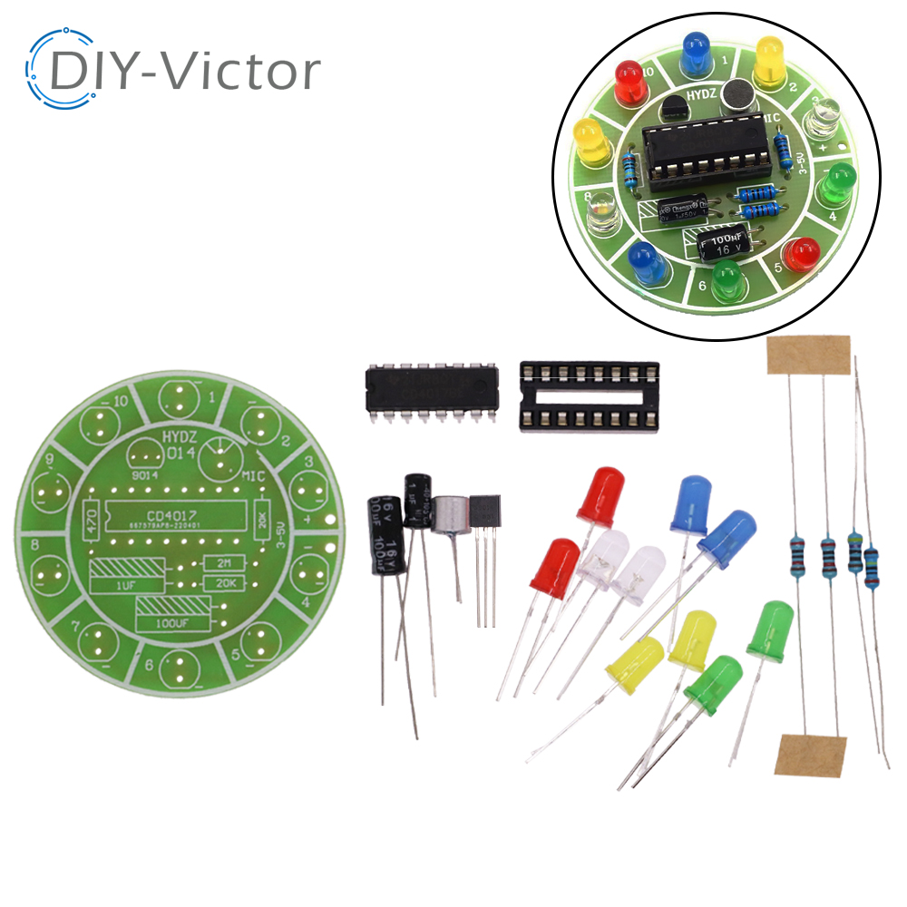 Diy Electronics Lab - CD4017 kit de luz LED giratoria