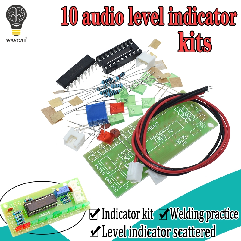 Diy Electronics Lab - LM3915-Kit de indicadores de nivel, analizador