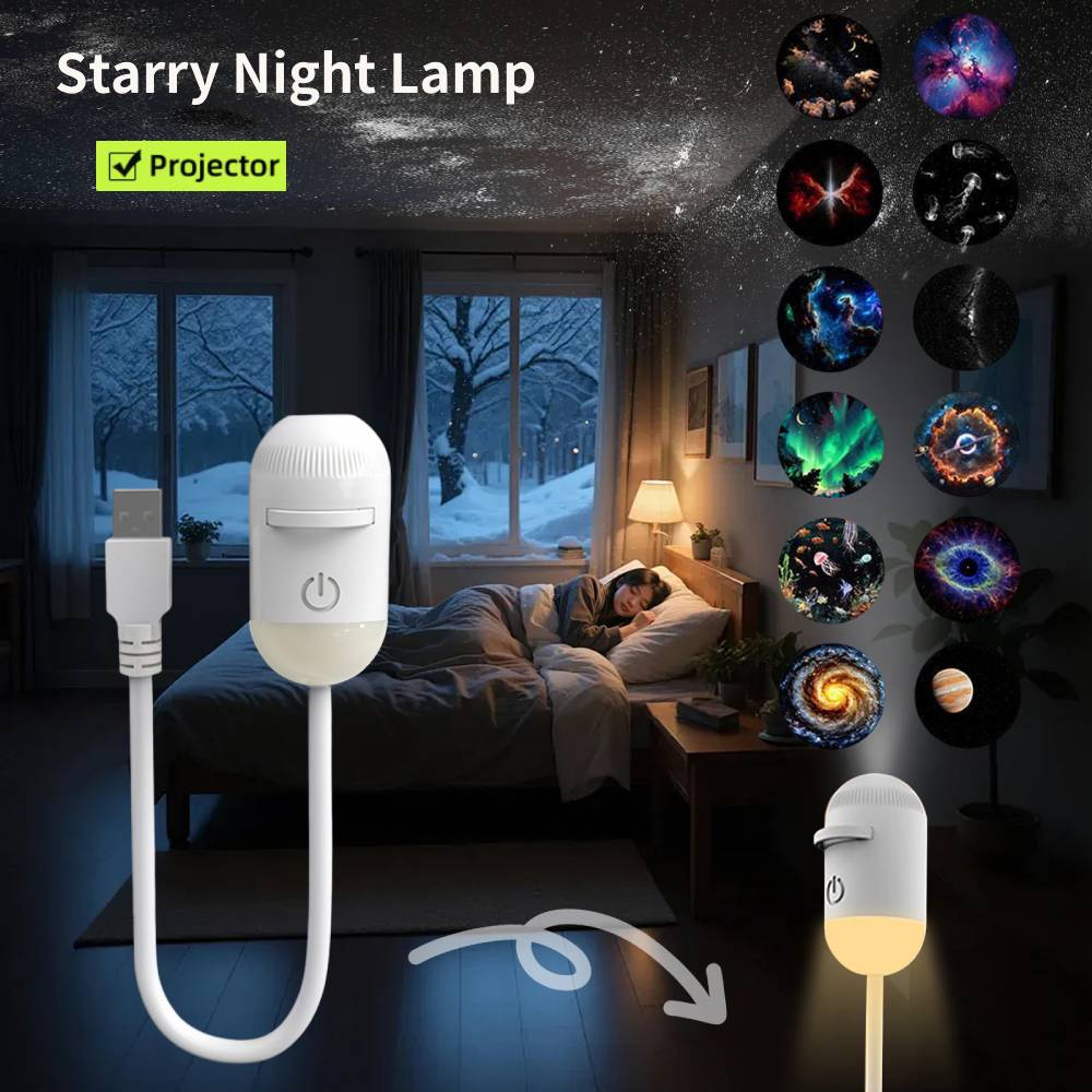 Diy Lamp Electronics - Mini Proyector de Estrellas Galaxy, Lámpara
