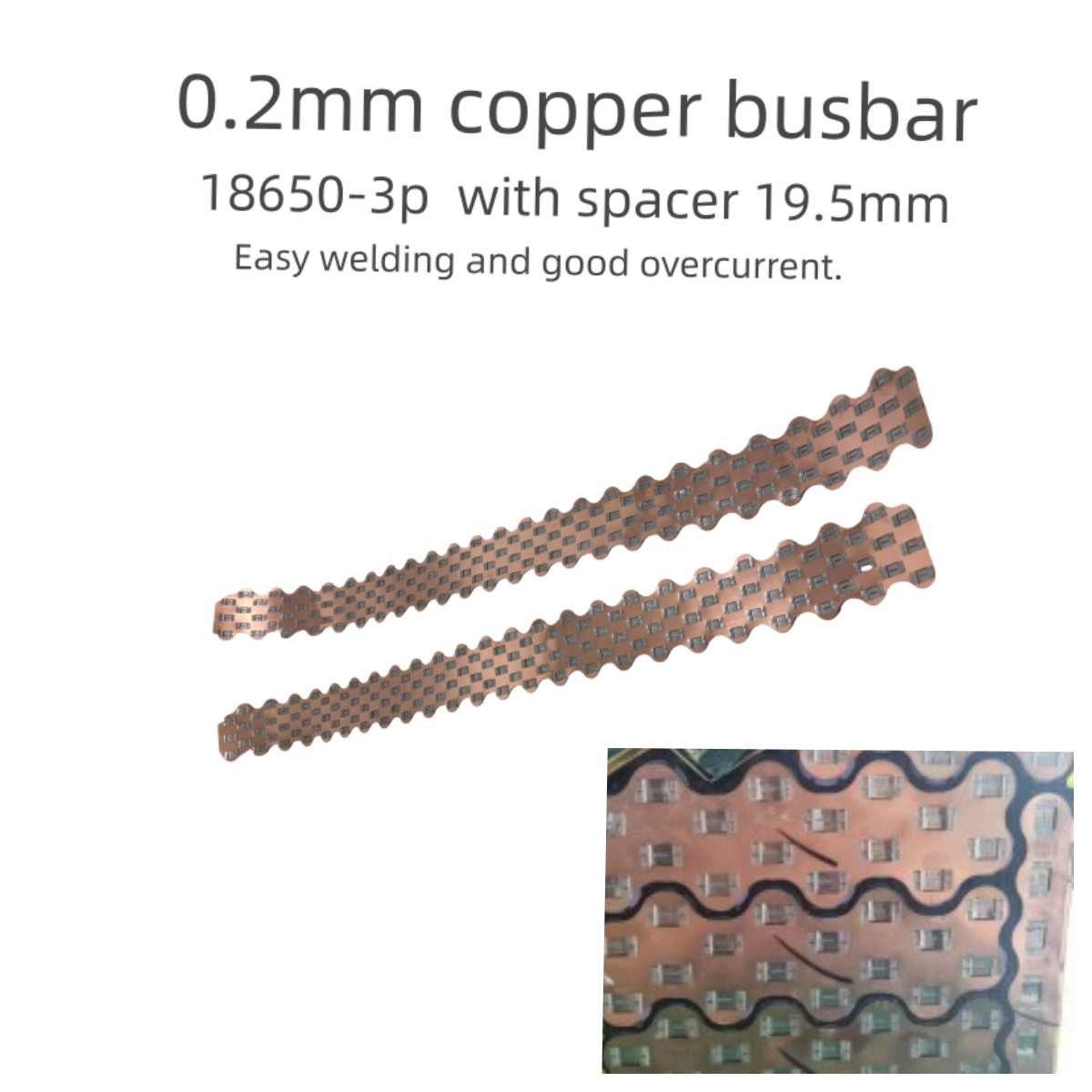 Diy Electronic Components - 18650-3P W estilo barra colectora de