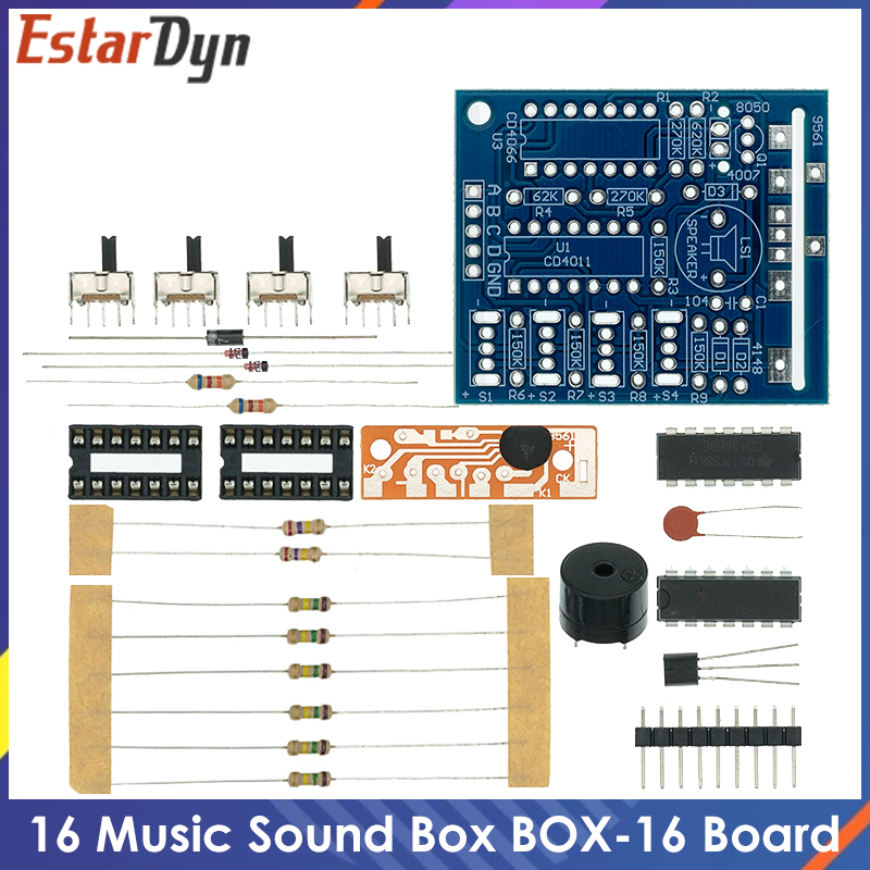 Diy Electronics Learning Kit - Caja de Sonido Musical BOX-16, Módulo