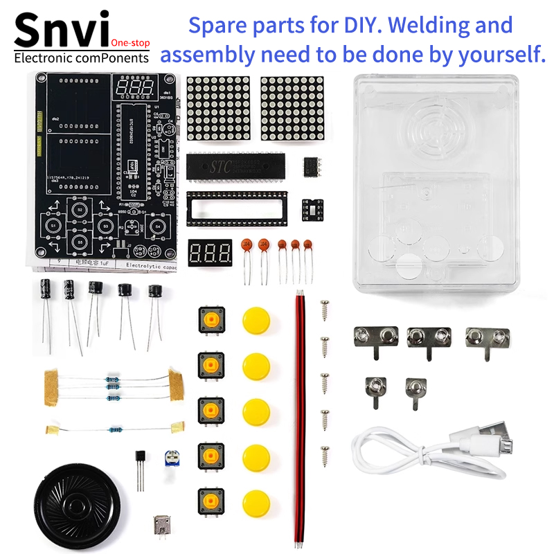 Diy Electronics Learning Kit - Kit de Consola de Juegos de