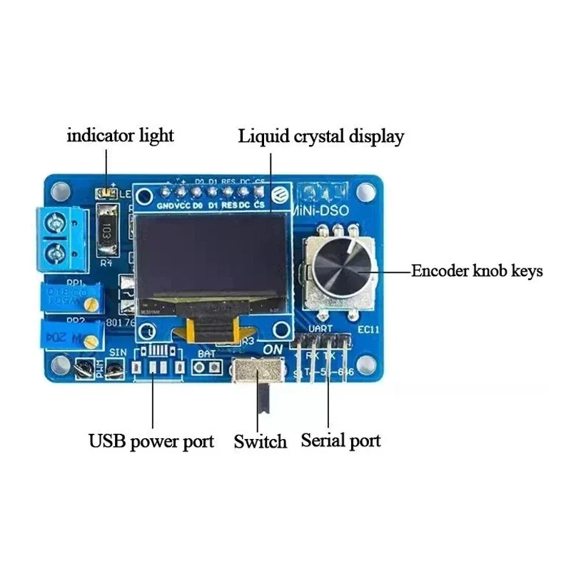 Kit de microcontrolador STC8K8 - Oscilloscope Dso Mini reseña y precio