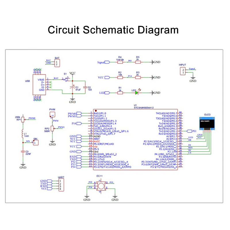 Kit de microcontrolador STC8K8 - Oscilloscope Dso Mini reseña y precio