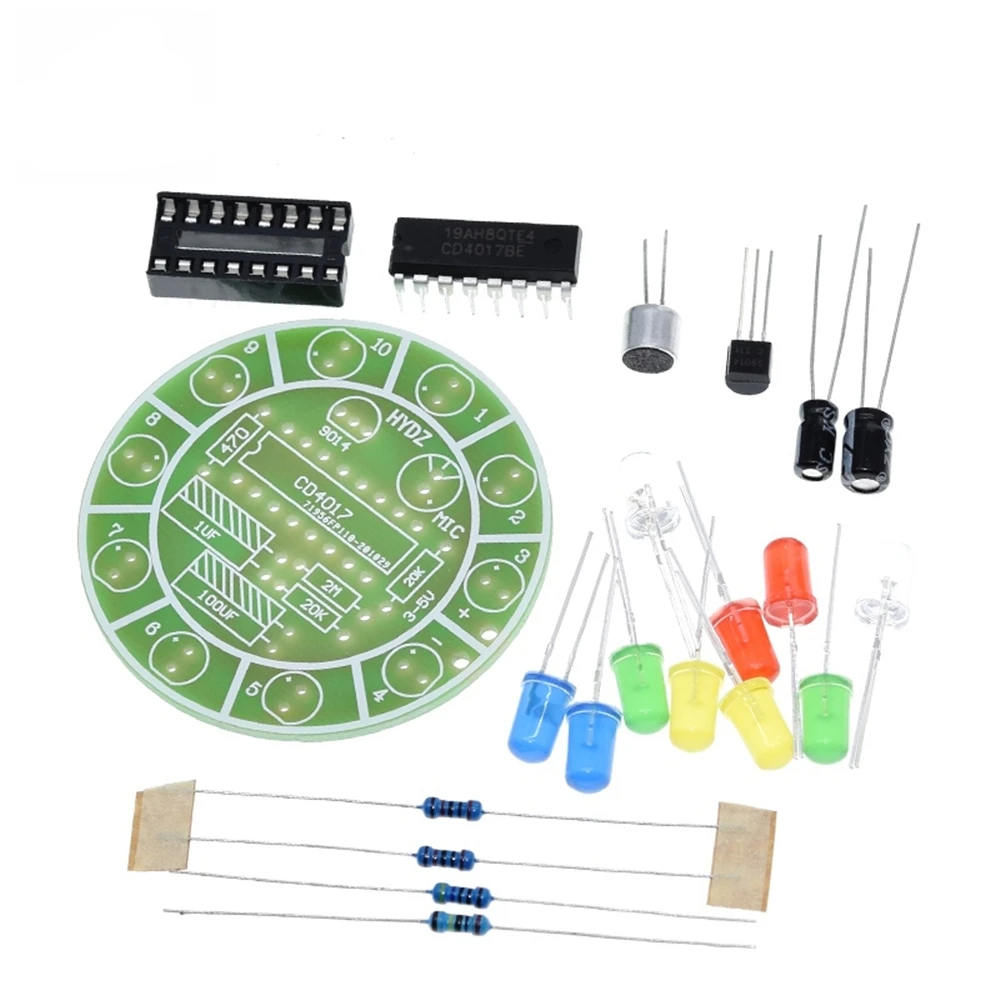 CD4017 Kit de luz LED giratori - Diy Electronics Lab reseña y precio