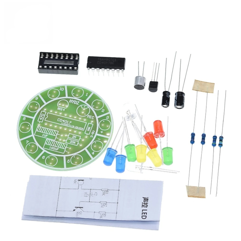 CD4017 Kit de luz LED giratori - Diy Electronics Lab reseña y precio