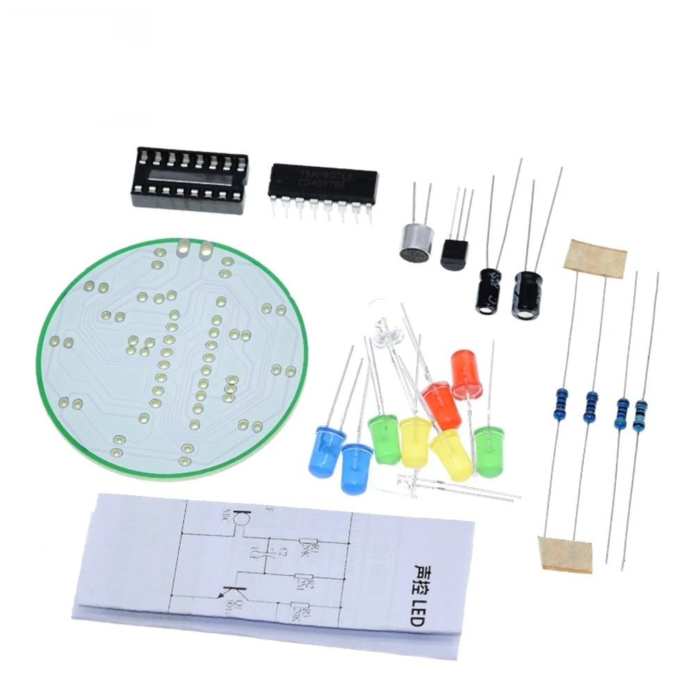 CD4017 Kit de luz LED giratori - Diy Electronics Lab reseña y precio