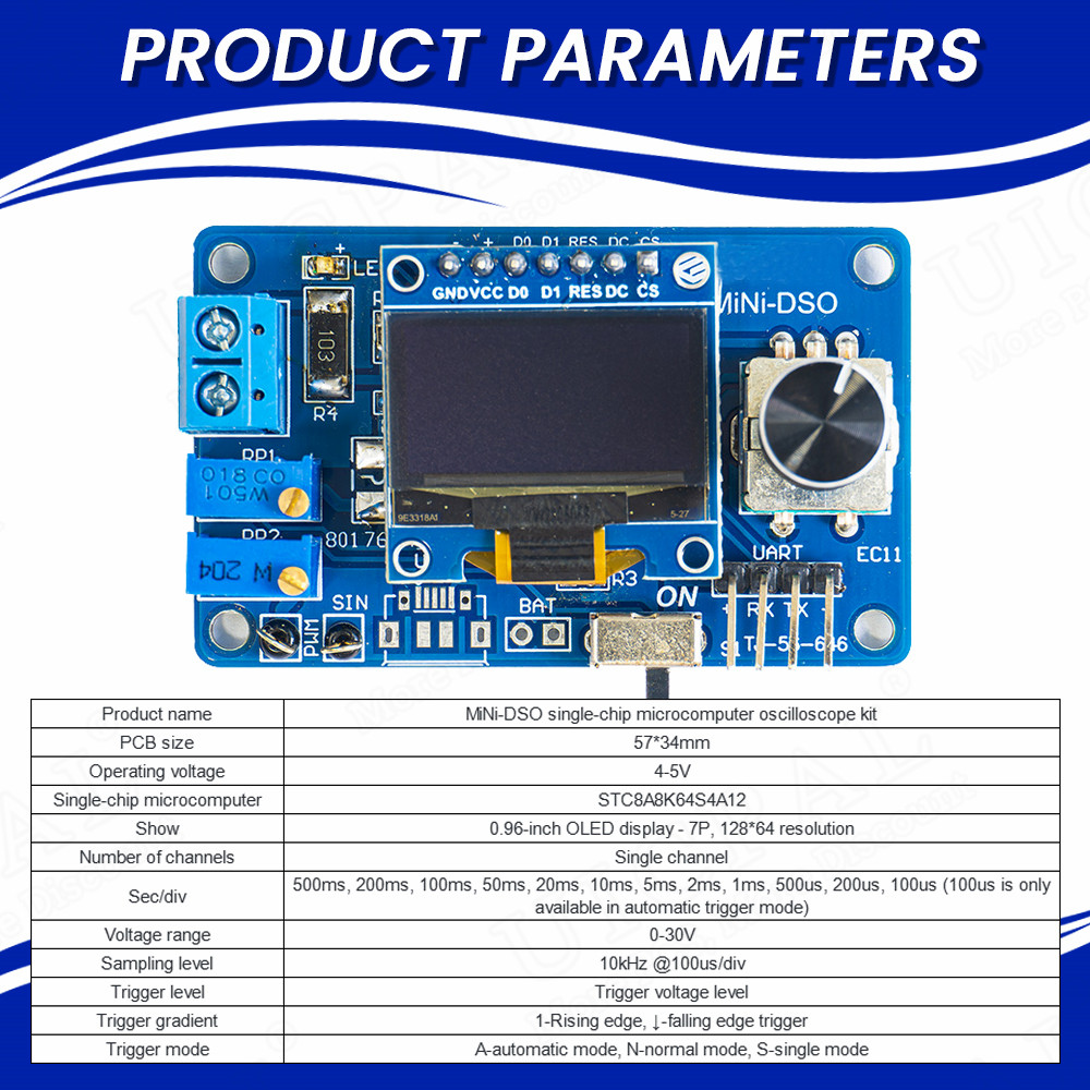 Mini osciloscopio Digital DIY, - Oscilloscope Dso Mini reseña y precio