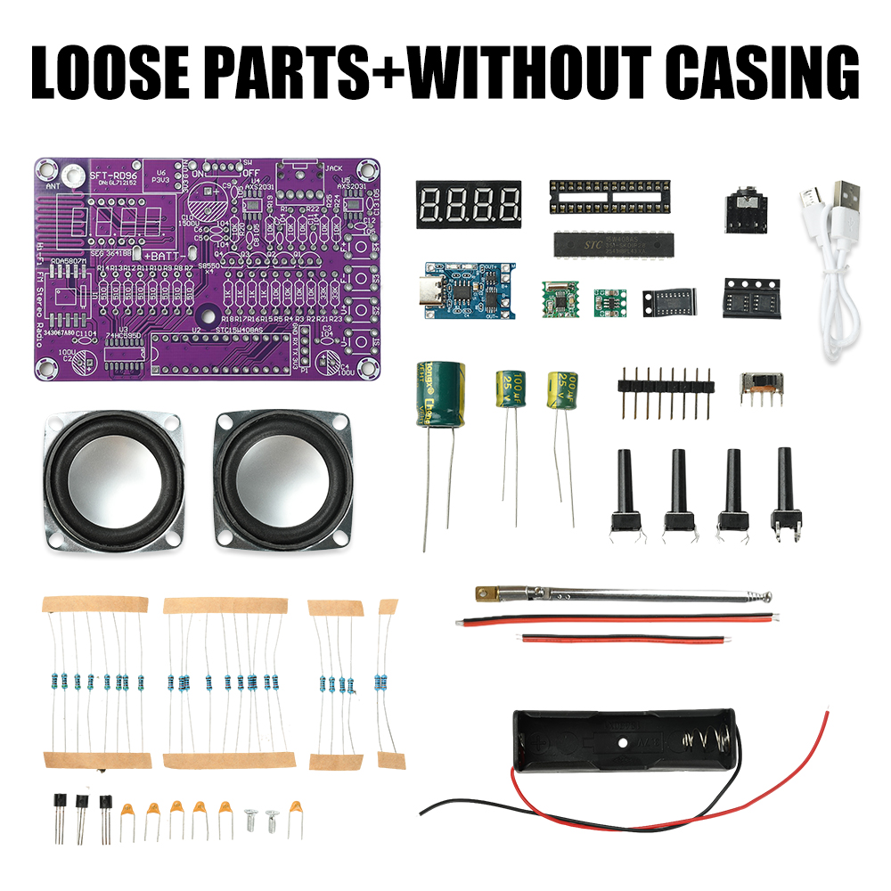 Kit de Radio FM de Doble Canal - Diy Audio Electronics Projects reseña y precio