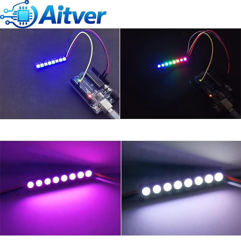 Módulo LED RGB de 8 bits WS281 - Diy Electronics Address reseña y precio