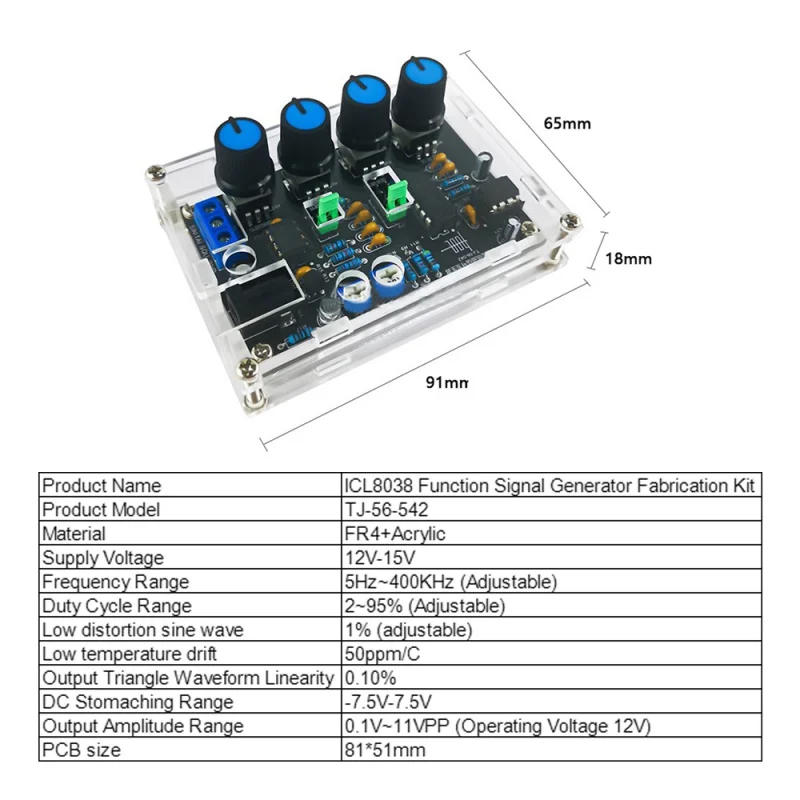 Generador de señal de baja fre - Diy Electronics Kits For Kids reseña y precio