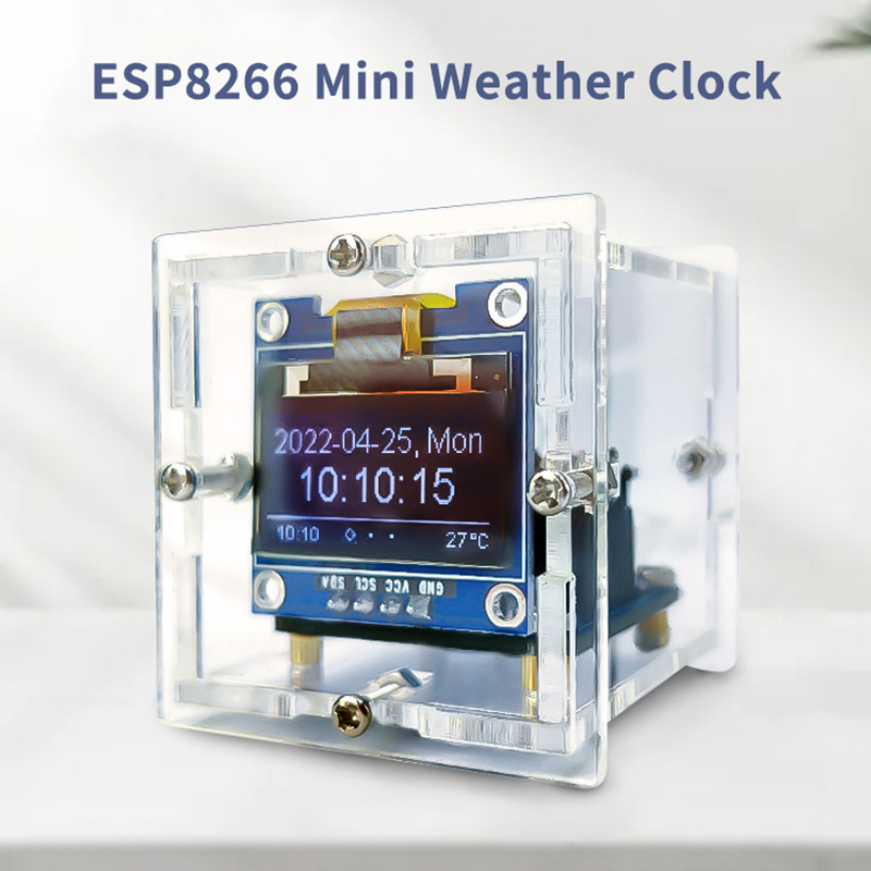 ESP8266 MINI reloj meteorológi - Diy Soldering Station No Electronics reseña y precio