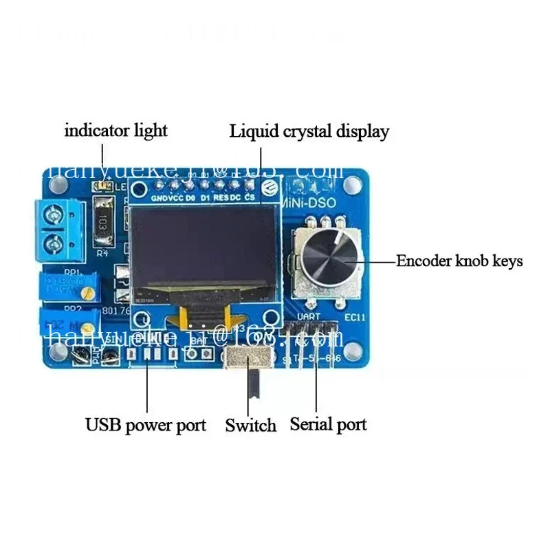 Kit de Microcontrolador STC8K8 - Oscilloscope Dso Mini reseña y precio