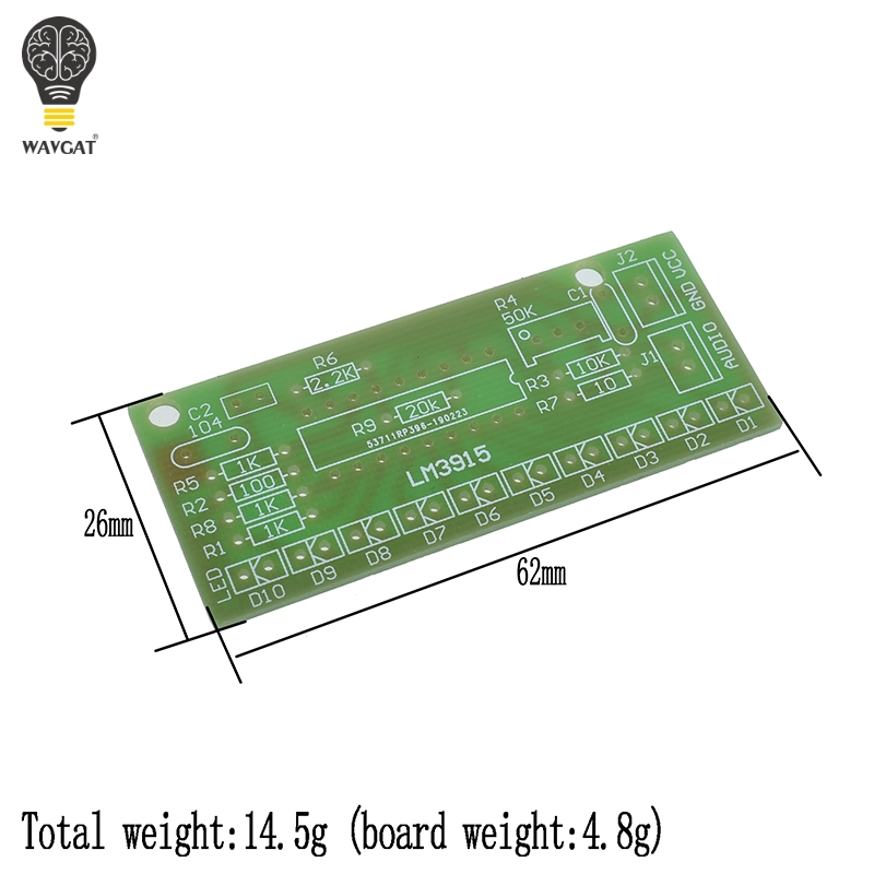 LM3915-Kit de indicadores de n - Diy Electronics Lab reseña y precio