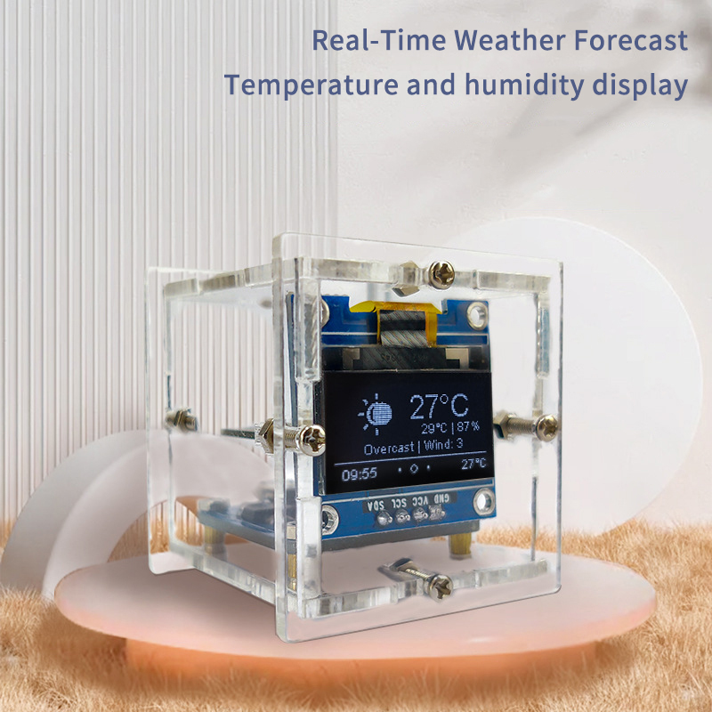 ESP8266 MINI reloj meteorológi - Diy Soldering Station No Electronics reseña y precio