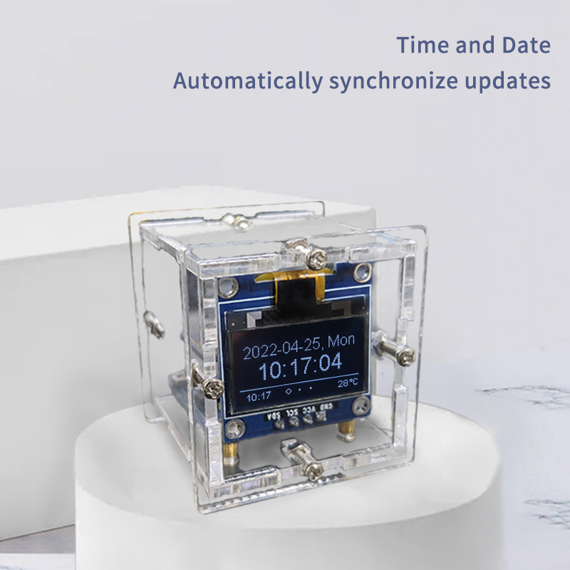 ESP8266 MINI reloj meteorológi - Diy Soldering Station No Electronics reseña y precio