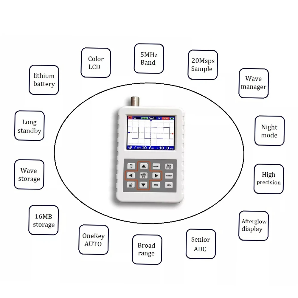 Mini osciloscopio Digital port - Oscilloscope Dso Mini reseña y precio