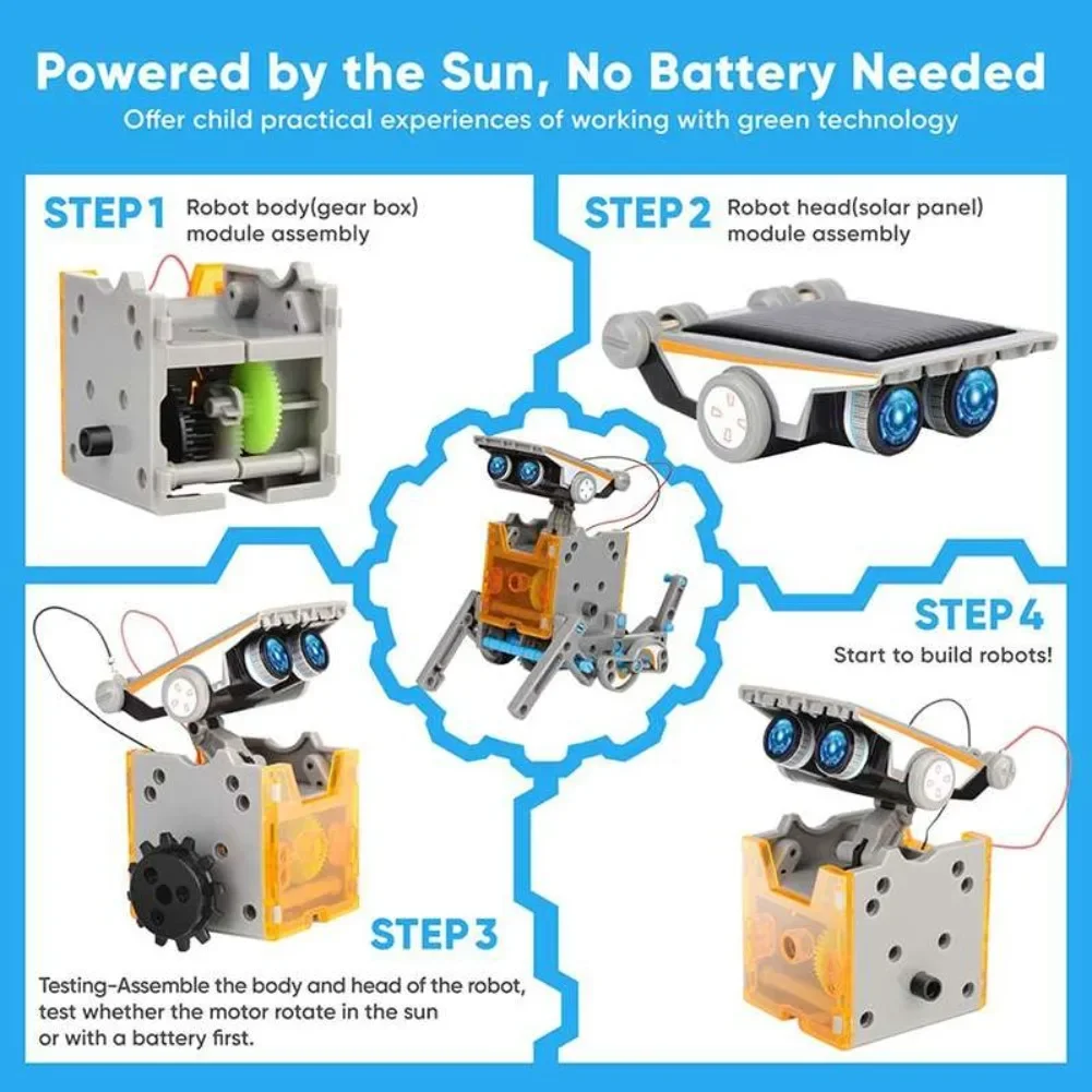 Kit de ciencia Robot con energ - Diy Electronics Kits reseña y precio
