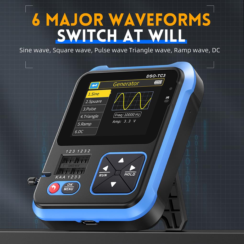 FNIRSI-miniosciloscopio Digita - Oscilloscope Dso Mini reseña y precio